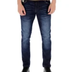 JEAN SLIM AZUL BIGOTE LASER