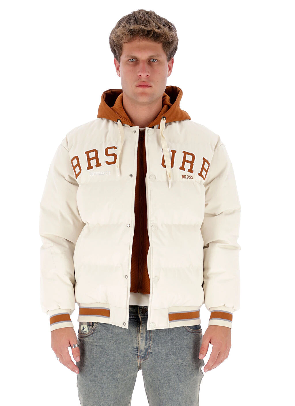 crema1-f29a8335c6de46e83c17787734216408-1024-1024 CAMPERA BROSS UNIVERSITARIA VTE 2 - Imagen 1